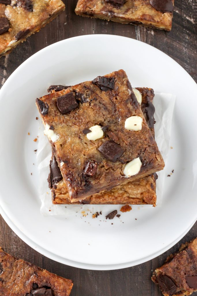 Triple Chocolate Blondies