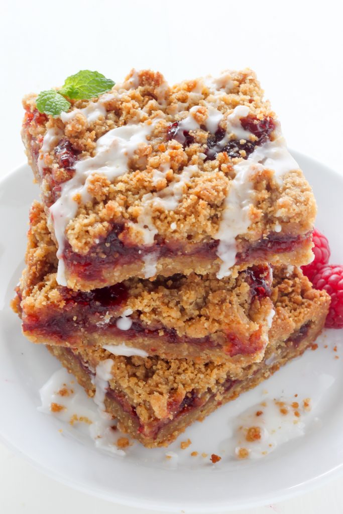 Raspberry Crumb Bars