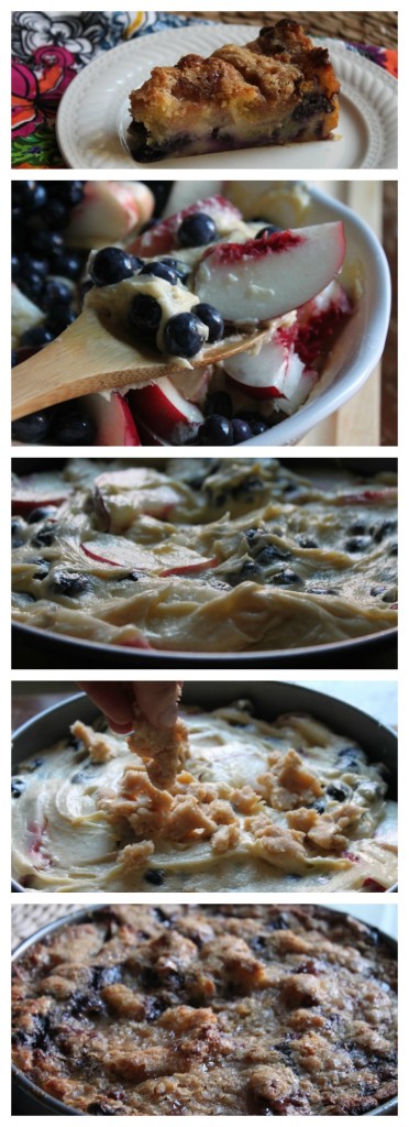 Blueberry and Nectarine Buckle