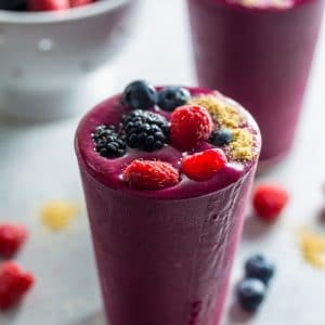 Sweet and refreshing, this Berry Pie Smoothie is the perfect Summer treat!