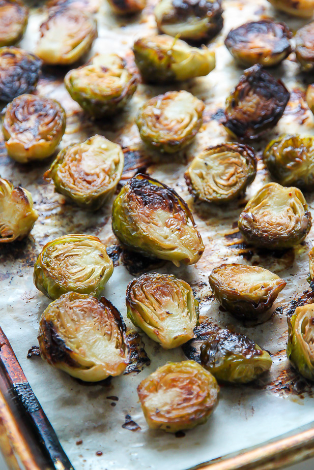 Crispy and flavorful Lemon Garlic Brussels Sprouts! Perfect side for dinner.