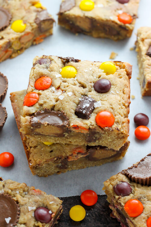 Loaded Peanut Butter Cookie Bars - simply incredible!