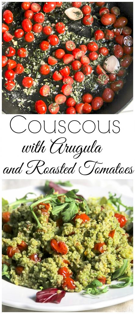 Cous Cous with Arugula and Roasted Tomatoes