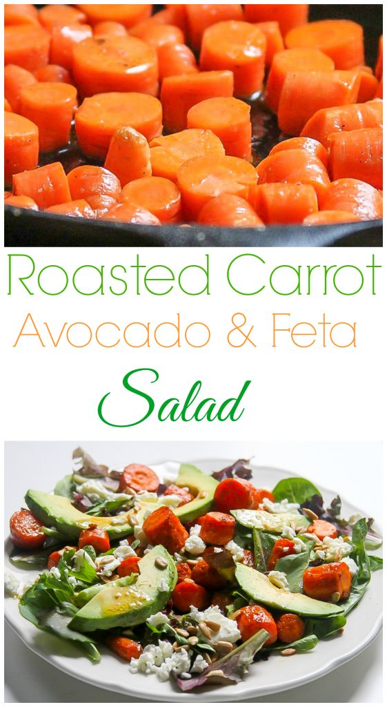 Roasted Carrot and Avocado Salad with Sherry - Dijon Vinaigrette