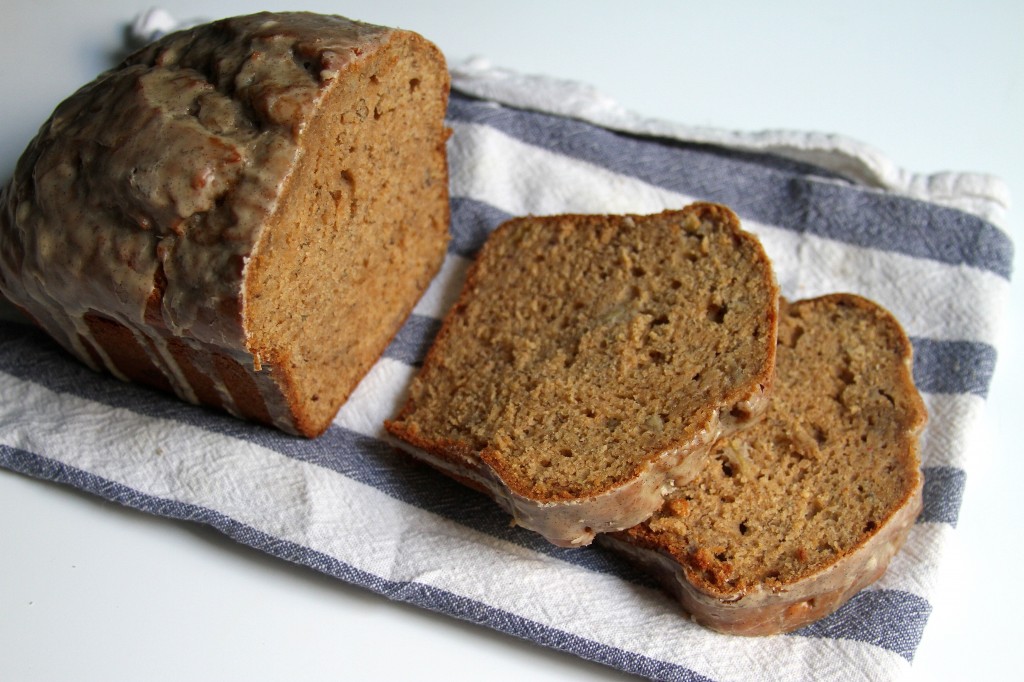 Sneaky Banana Bread with Vanilla Bean - Bourbon Glaze