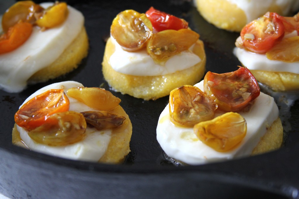 Caprese Polenta Stacks