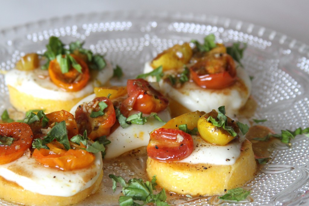 Caprese Polenta Stacks