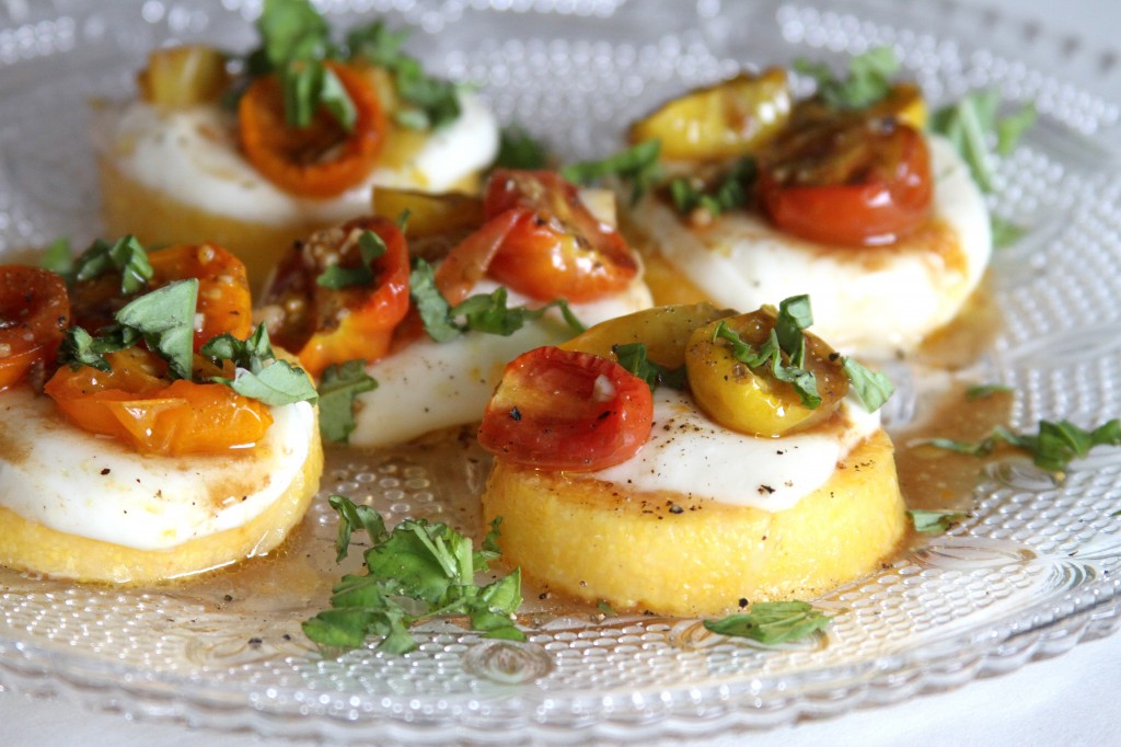 Caprese Polenta Stacks