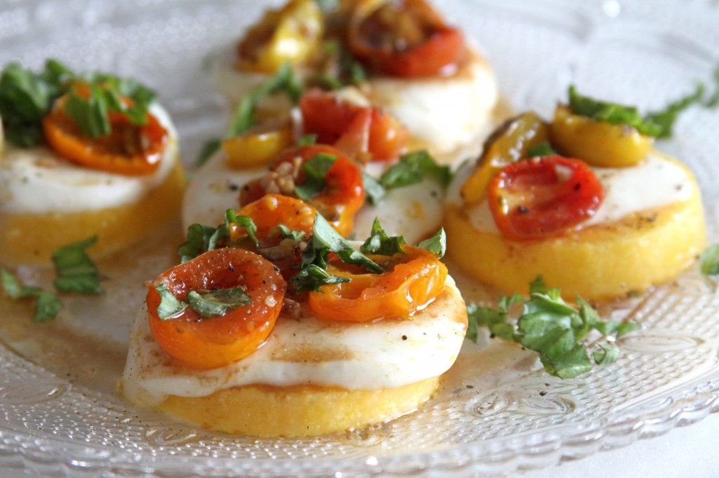Caprese Polenta Stacks