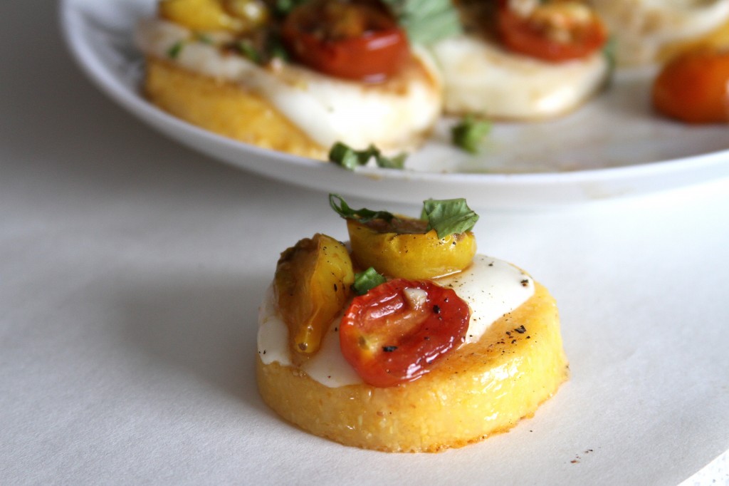 Caprese Polenta Stacks