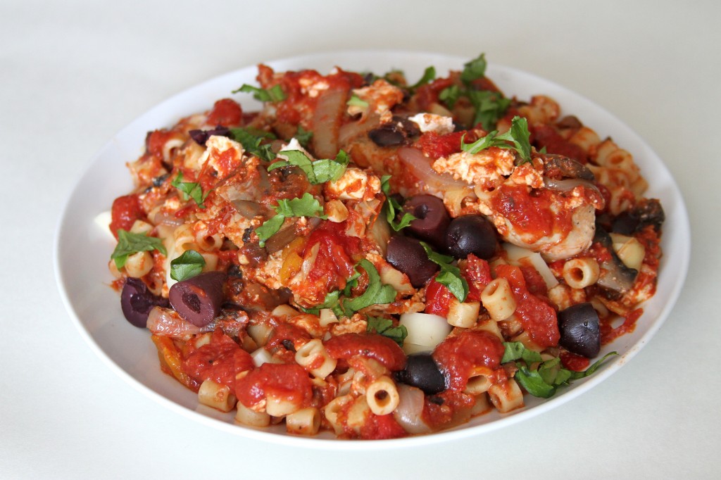 Loaded Greek Pasta Bake
