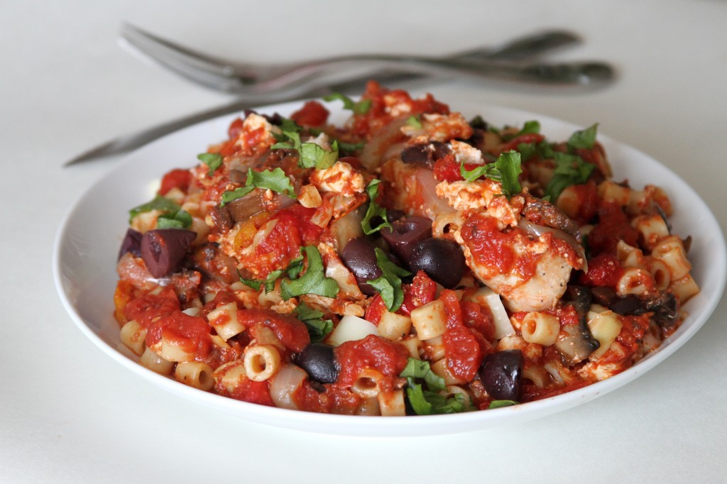 Loaded Greek Pasta Bake