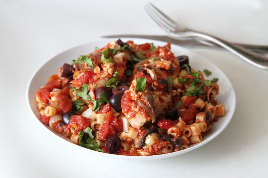 Loaded Greek Pasta Bake