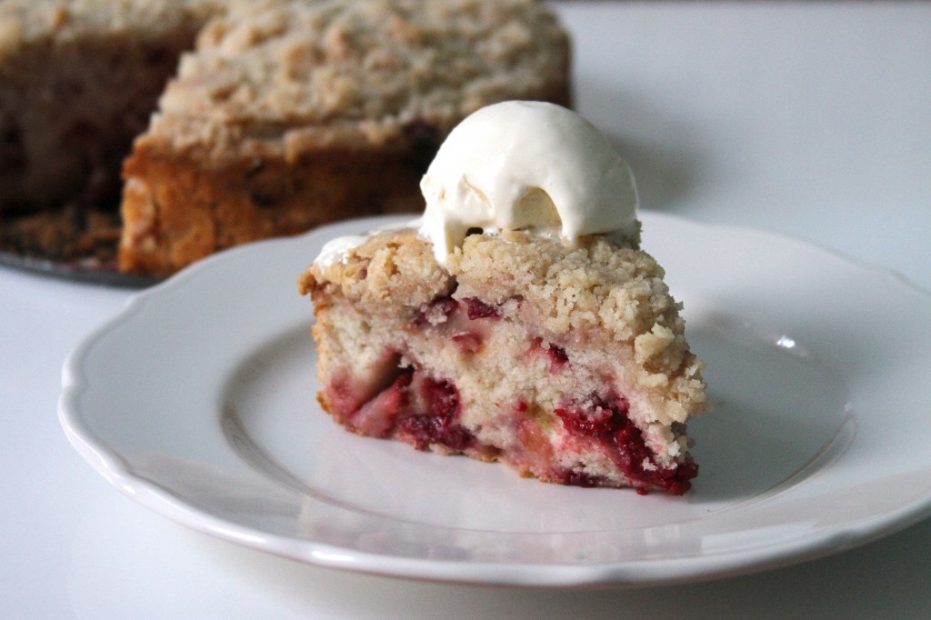 Strawberry - Raspberry - Rhubarb Buckle