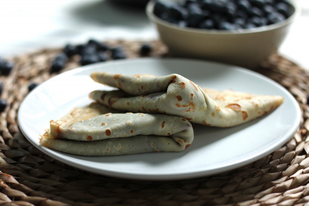 Brown - Butter Crepes with Fresh Blueberry Jam & Mascarpone Cheese