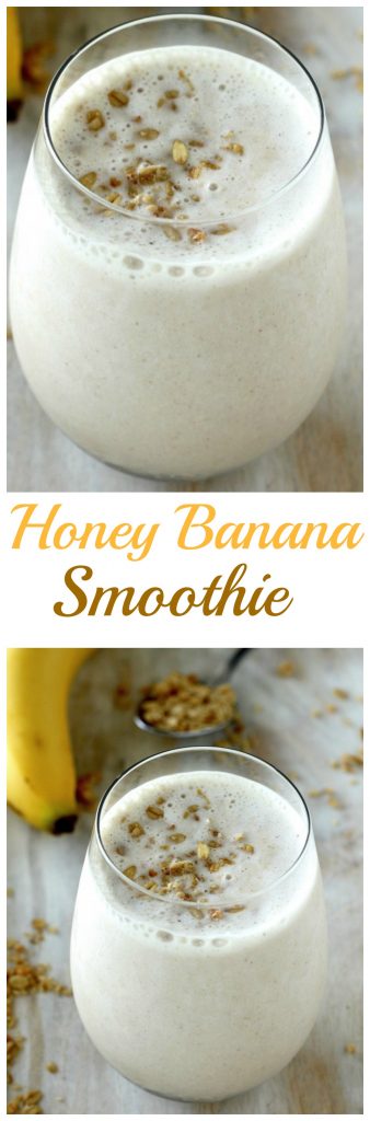 The BEST Honey and Banana Smoothie