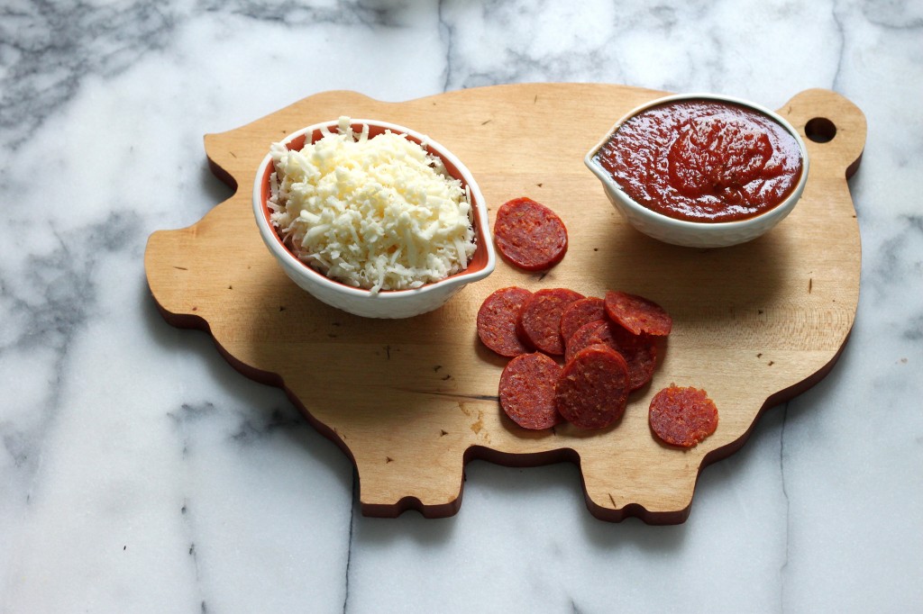 Pepperoni Polenta Pizza Bites