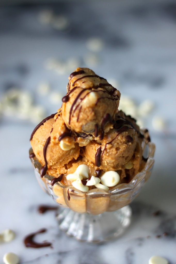 Pumpkin Toffee Chocolate Chip Cookie Dough Ice Cream
