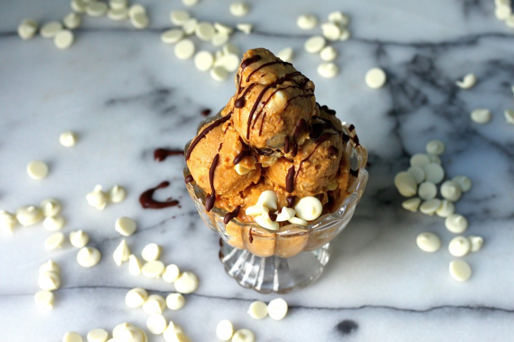 Pumpkin Toffee Chocolate Chip Cookie Dough Ice Cream