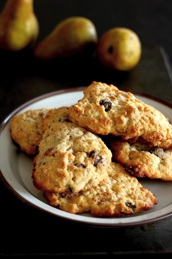 Pear, Granola, and Ginger Chocolate Chip Scones