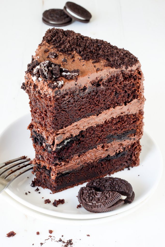 Triple Layer Chocolate Oreo Cake