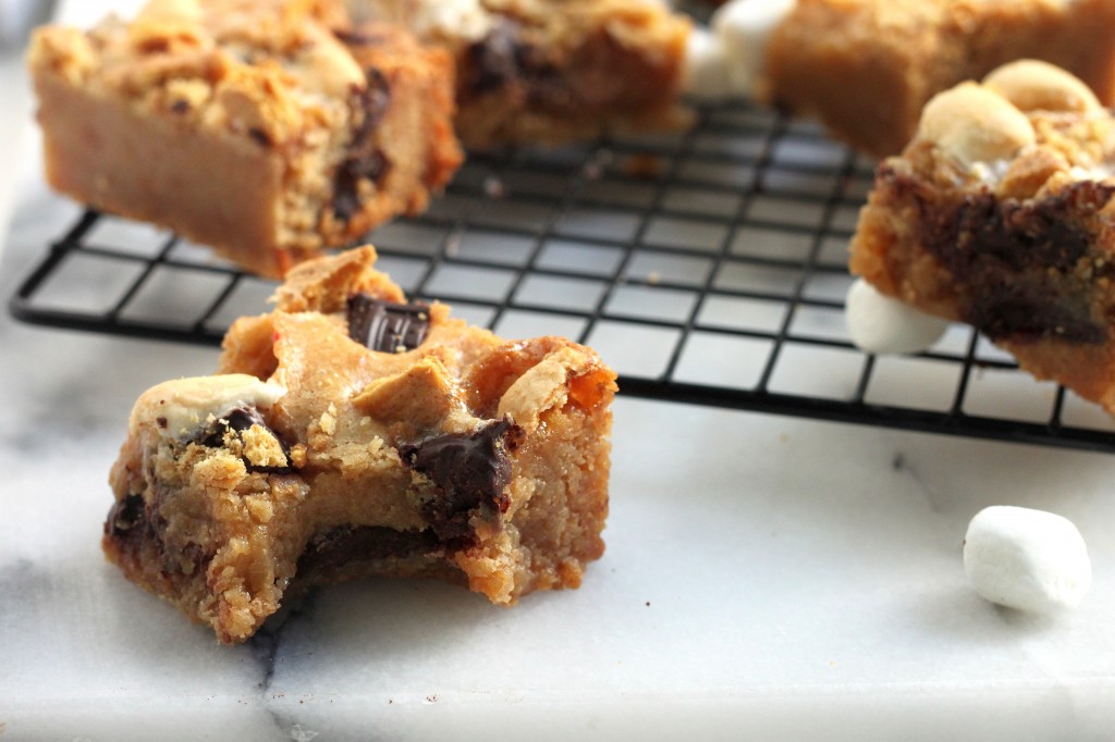 Double Decker S'mores Blondies