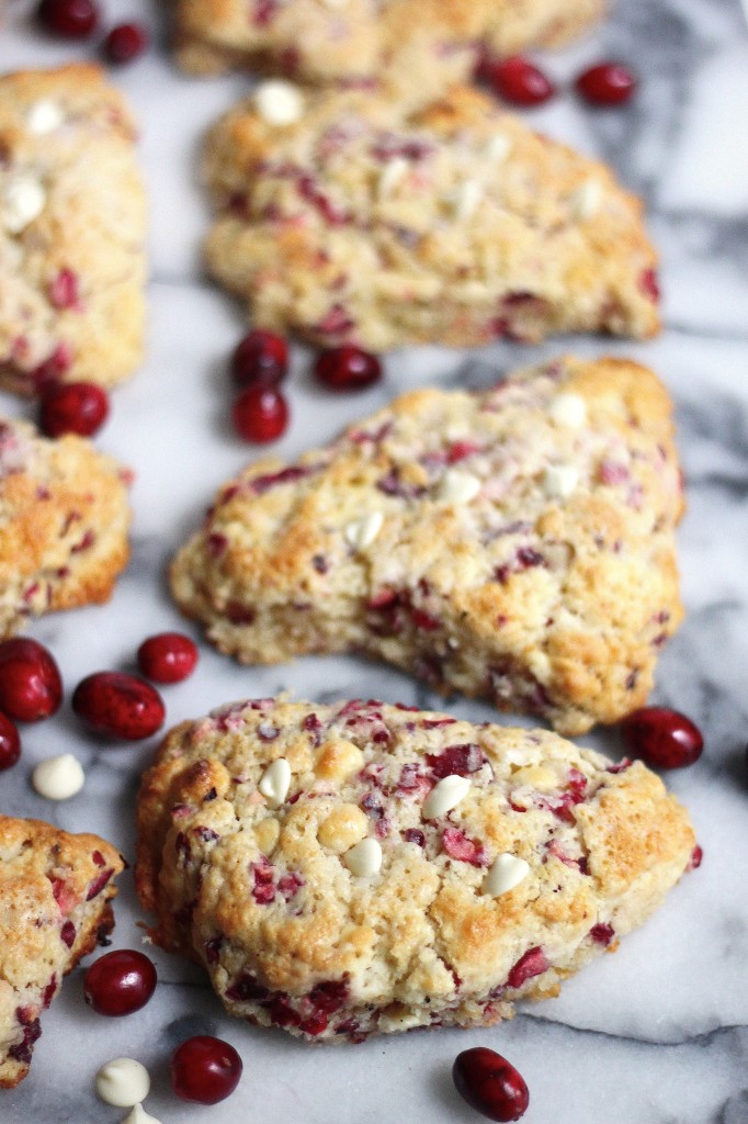 White Chocolate Cranberry Scones