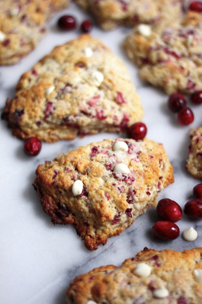 White Chocolate Cranberry Scones
