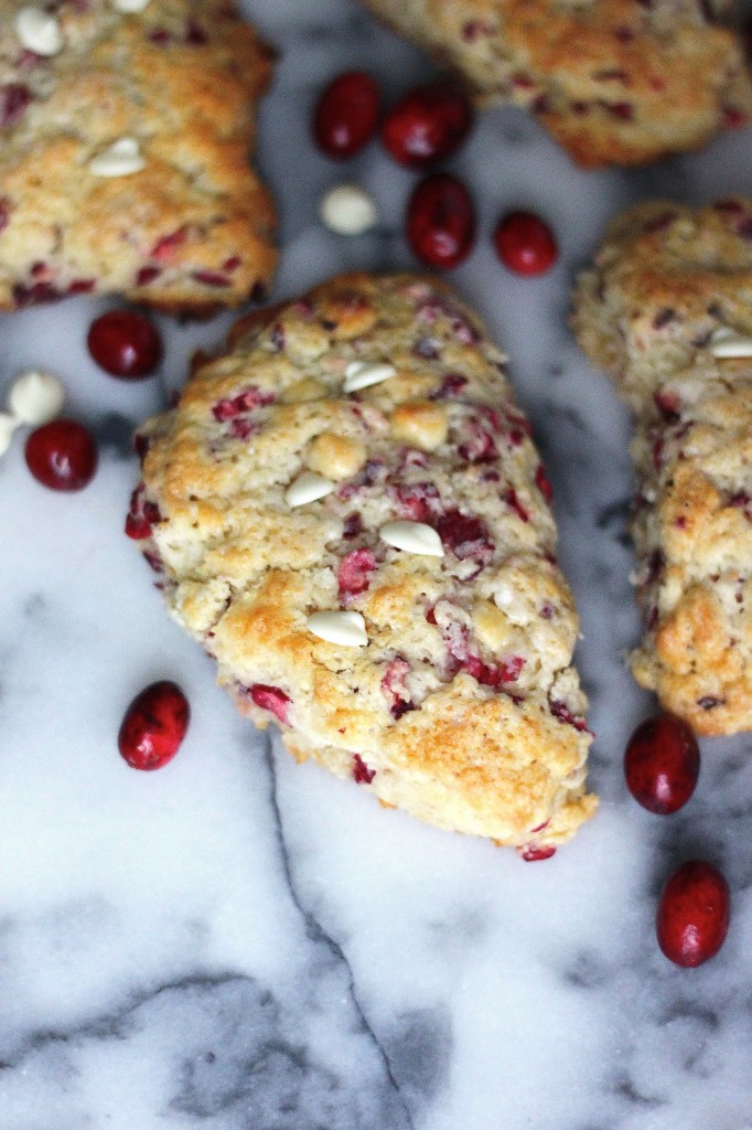 White Chocolate Cranberry Scones