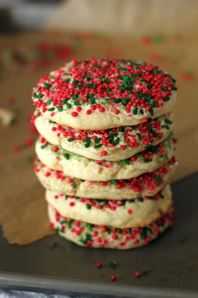 Holiday Confetti Cheesecake Cookies