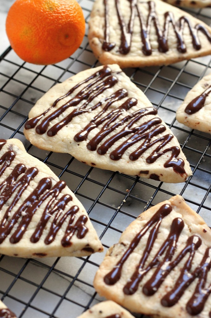 Chocolate Chunk Clementine Shortbread 