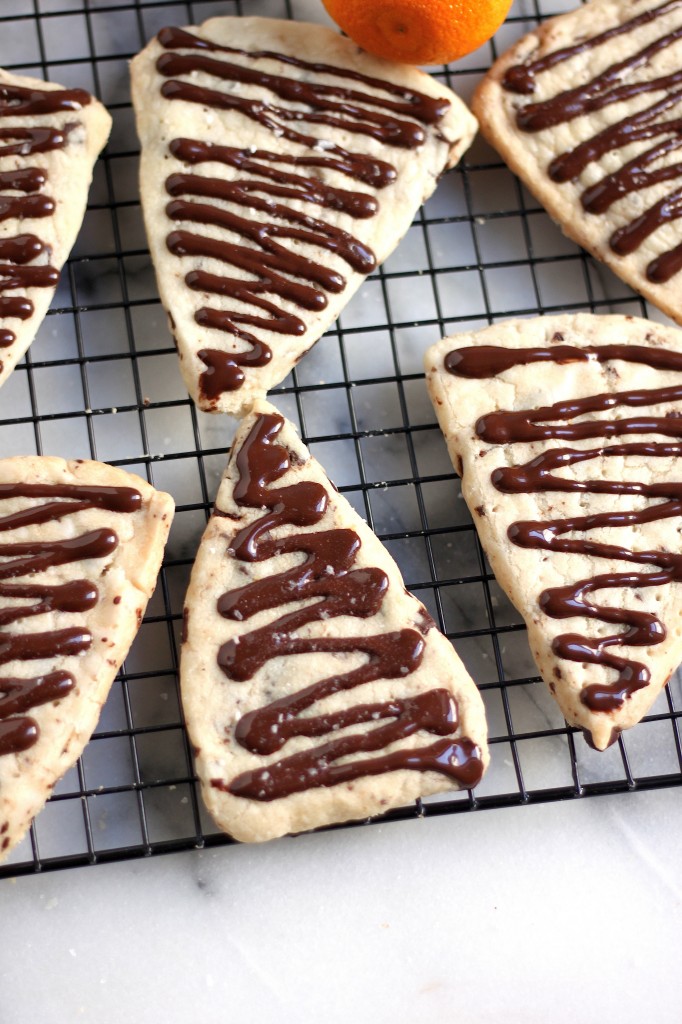 Chocolate Chunk Clementine Shortbread
