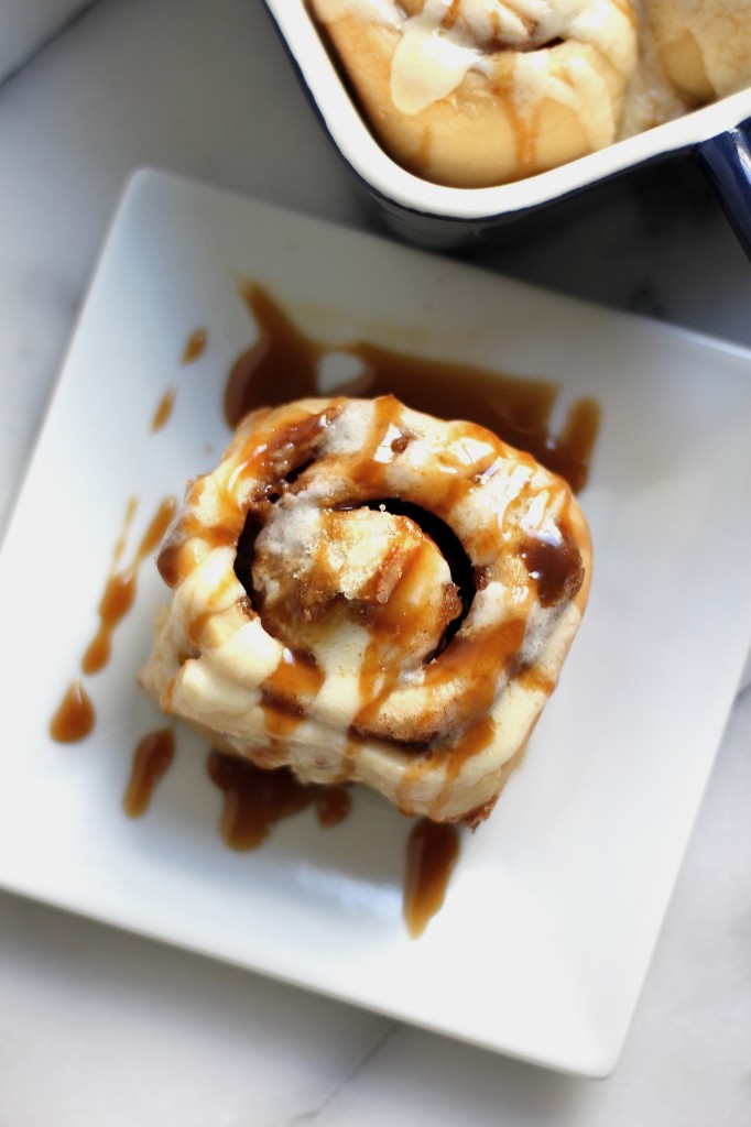 Eggnog Tiramisu Cinnamon Rolls