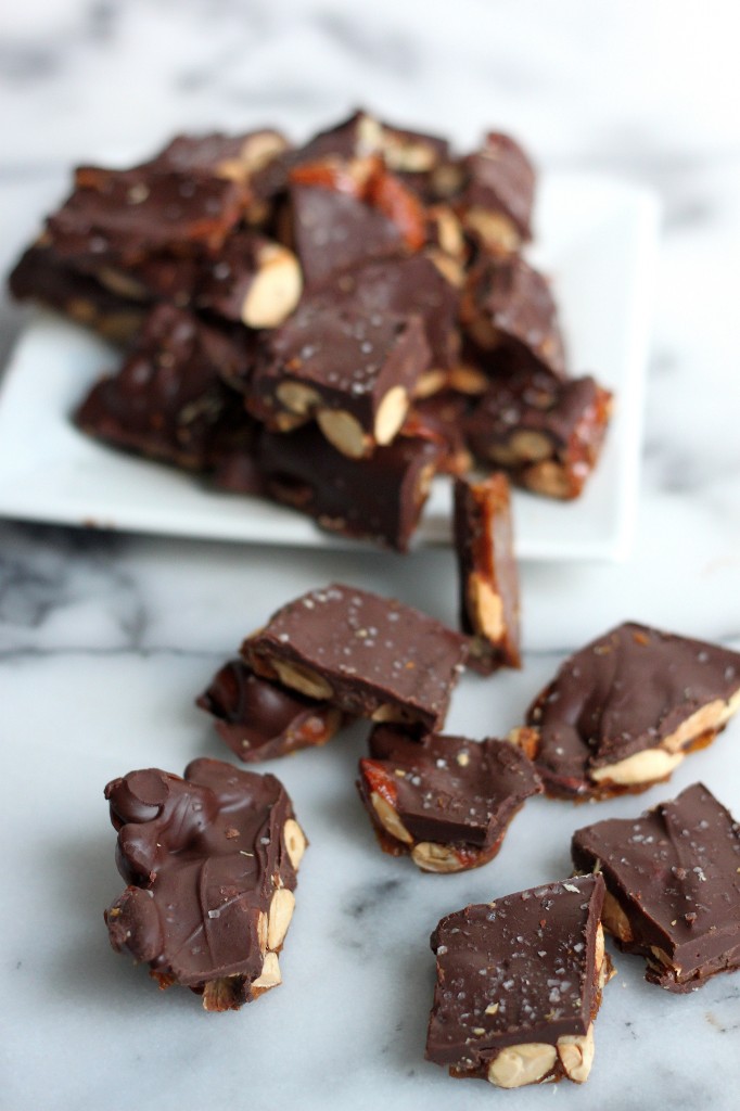 Caramelized Almond Chocolate Bark