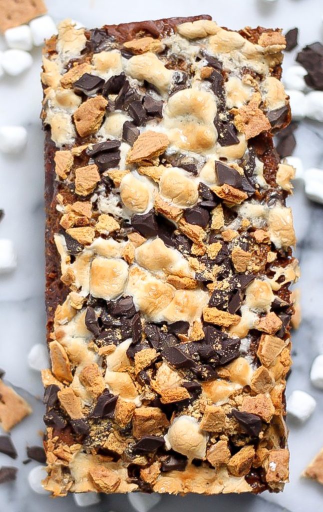 Kahlua Caramel S'mores Banana Bread