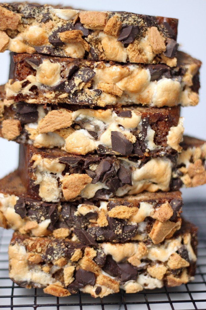 Kahlua Caramel S'mores Banana Bread