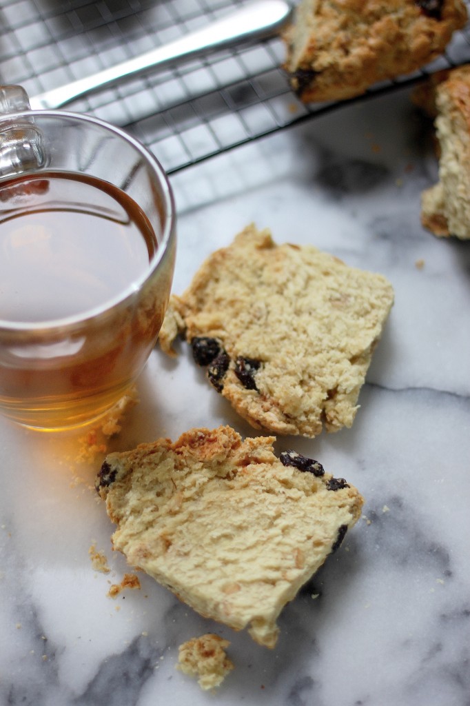 Irish Soda Bread Scones with Honey Cinnamon Butter