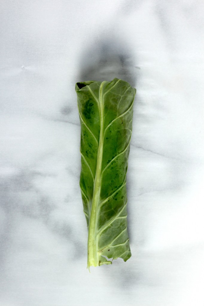 Collard Burritos with Roasted Red Pepper "Fried Rice", Butter Beans, and Caramelized Onions