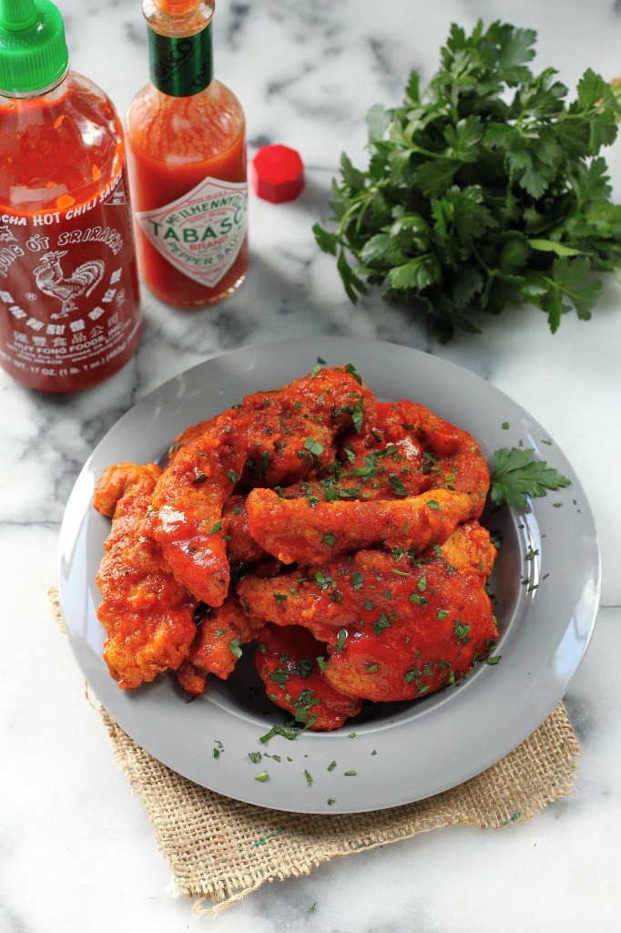 Spicy Sriracha Chicken Fingers