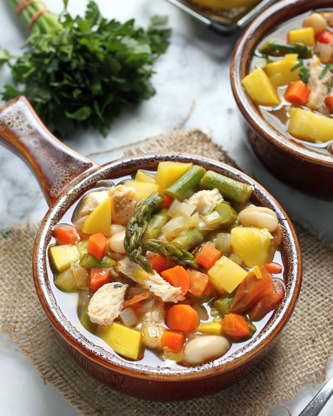 Spring Chicken Vegetable Soup