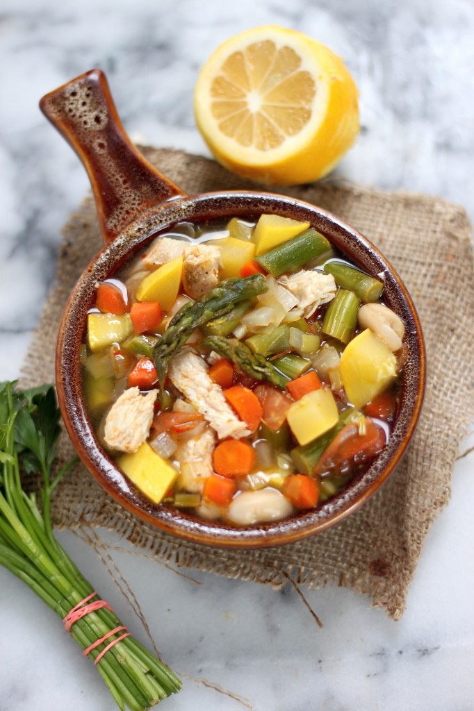 Spring Chicken Vegetable Soup