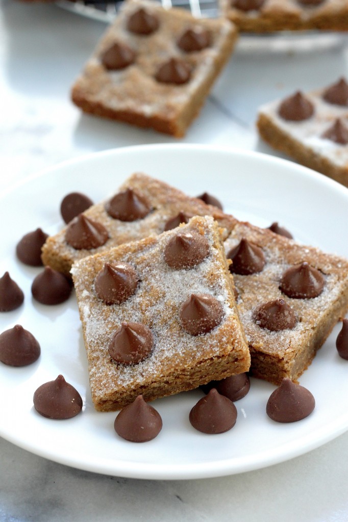Peanut Butter Blossom Blondies