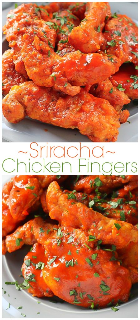 Spicy Sriracha Chicken Fingers