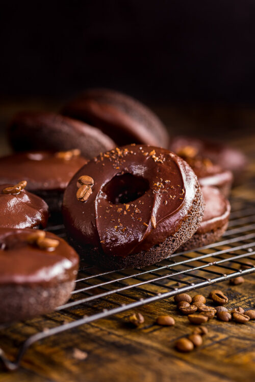 These Coffee Lovers Chocolate Cake Donuts are moist, fudgy, and caffeinated!!! And they're easy enough to whip up on a weekday.