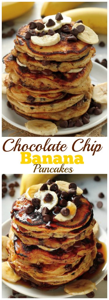 Chocolate Chip Bananan Pancakes