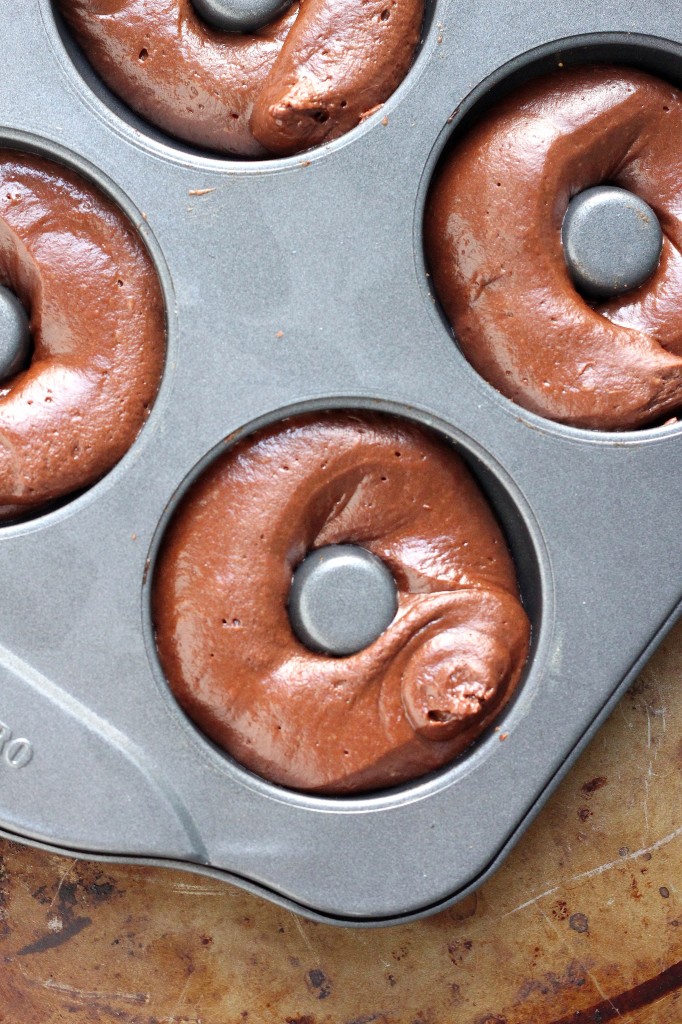 Chocolate Glazed Chocolate Banana Donuts