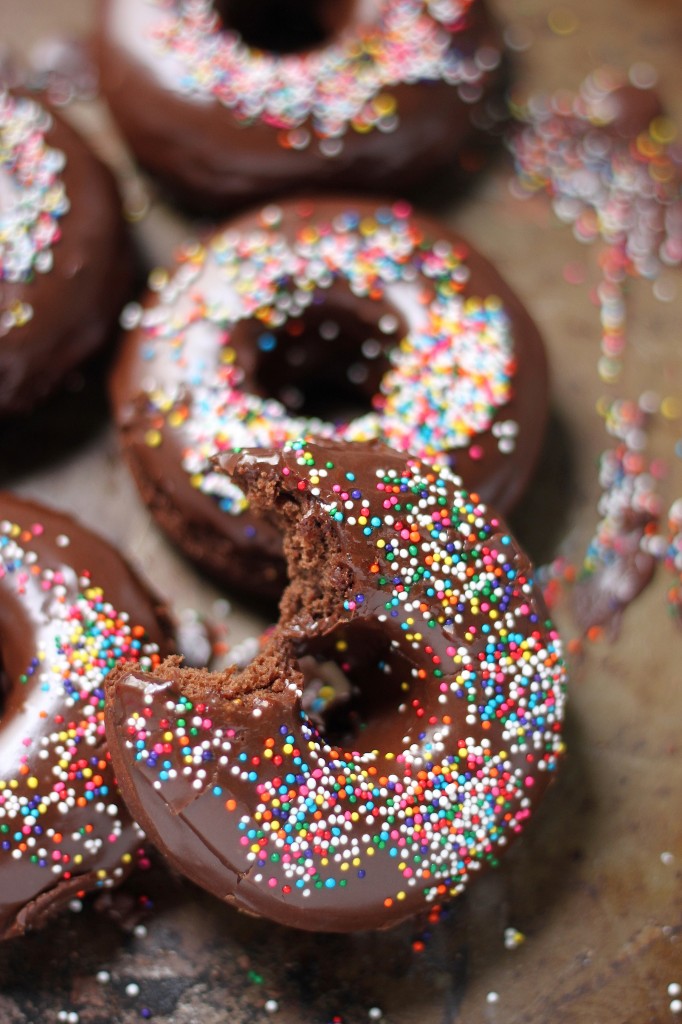 Chocolate Glazed Chocolate Banana Donuts