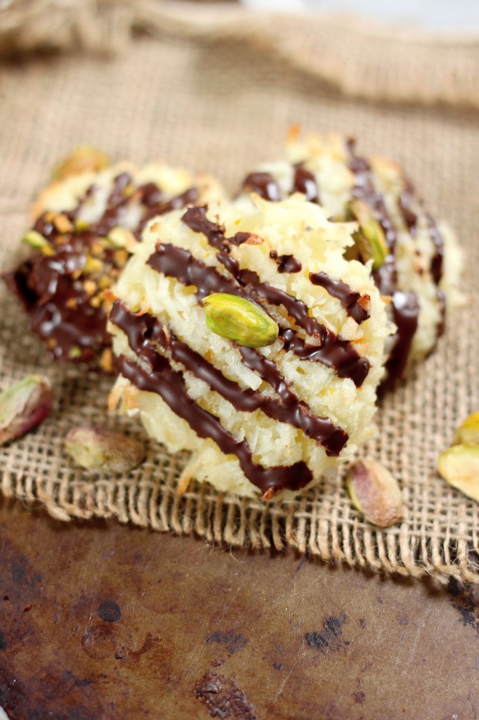 Chocolate Covered Coconut Macaroons