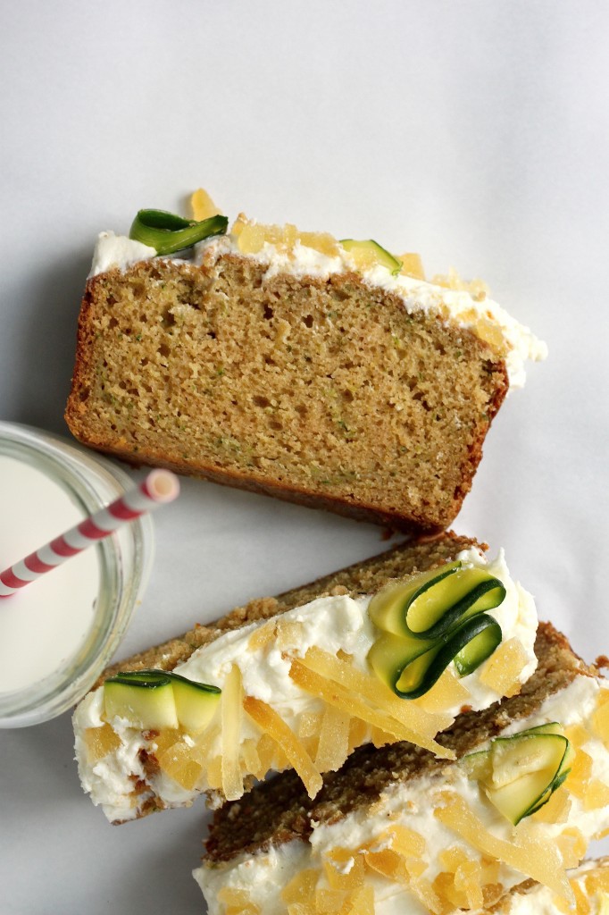 Brown Butter Zucchini Bread with Orange Blossom Ginger Buttercream