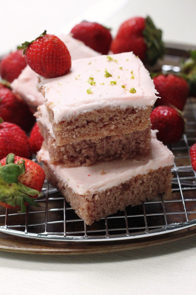 Strawberry Margarita Sheet Cake